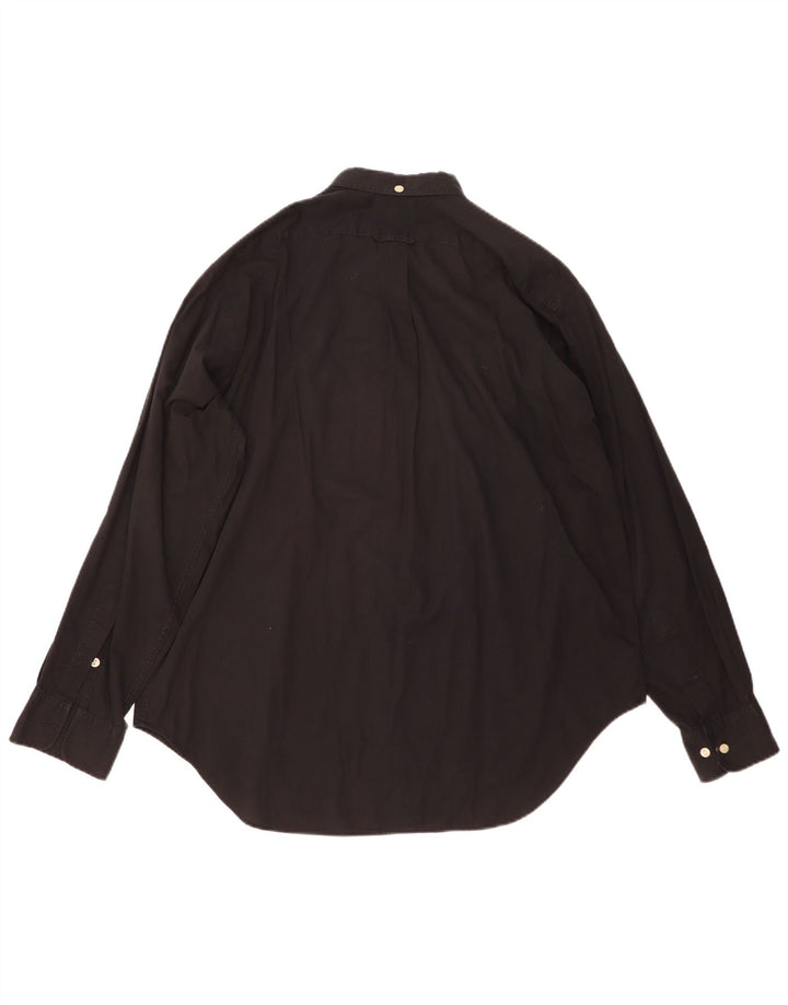 Rifle Chemise coupe décontractée pour homme en coton noir moyen