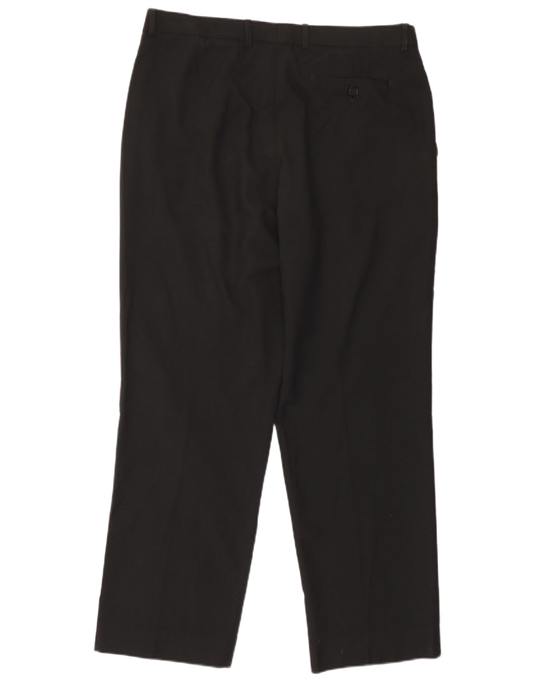 Marks & Spencer Pantalon de Costume Droit Homme W36 L29 Noir Polyester