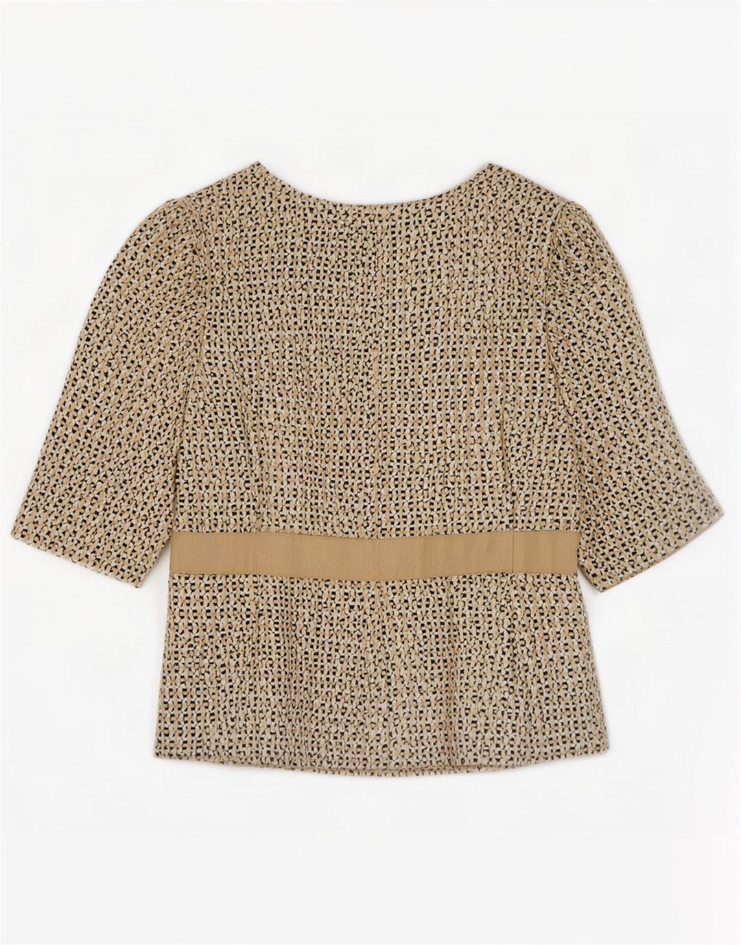 Armani Collezioni Veste blazer à manches courtes pour femme IT 42 Beige moyen
