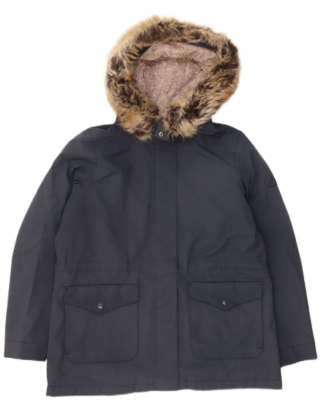 Barbour Parka à capuche pour femme UK 16 Large Bleu marine