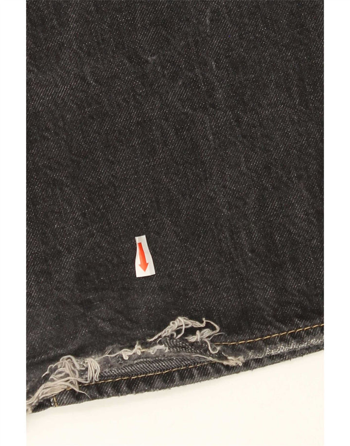 HUGO BOSS Jean Bootcut Homme W34 L32 Noir Coton