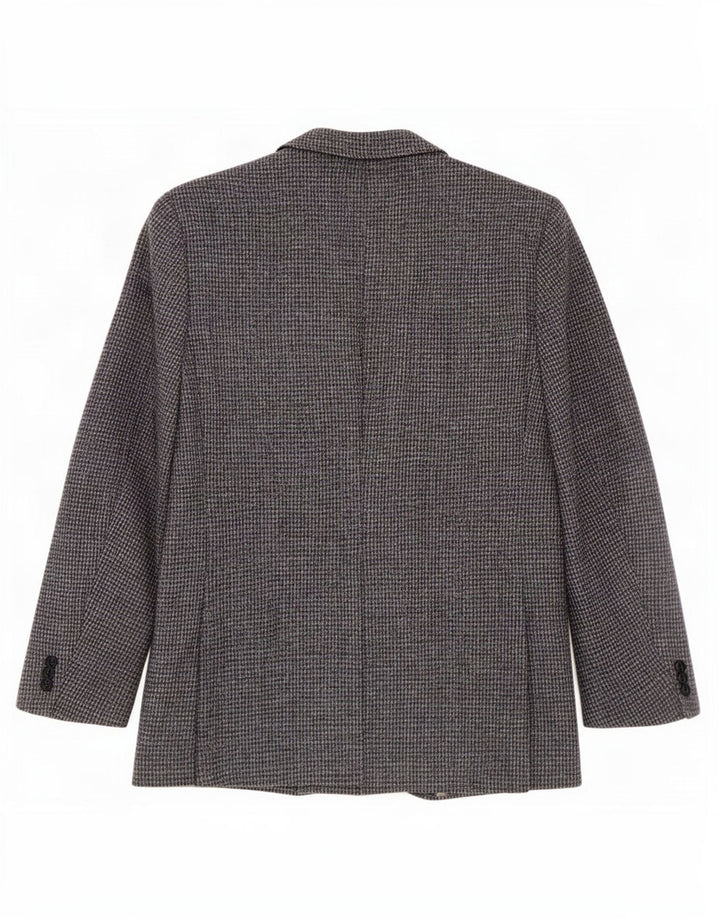 Harris Tweed Mens Regular Fit Blazer Veste Taille 44 Grand Pied-de-poule Bleu
