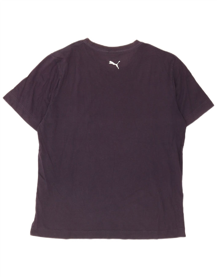 Puma T-shirt graphique pour homme, grand, bleu marine