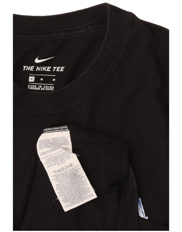 NIKE T-shirt graphique pour homme en coton noir moyen