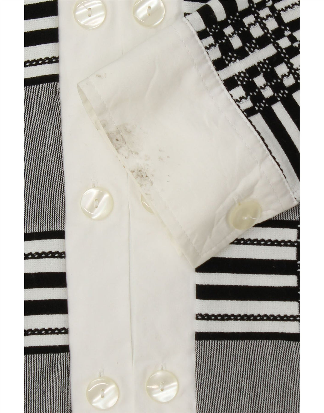 NARACAMICIE Chemisier à double boutonnage pour femme UK 14 Gris moyen à carreaux