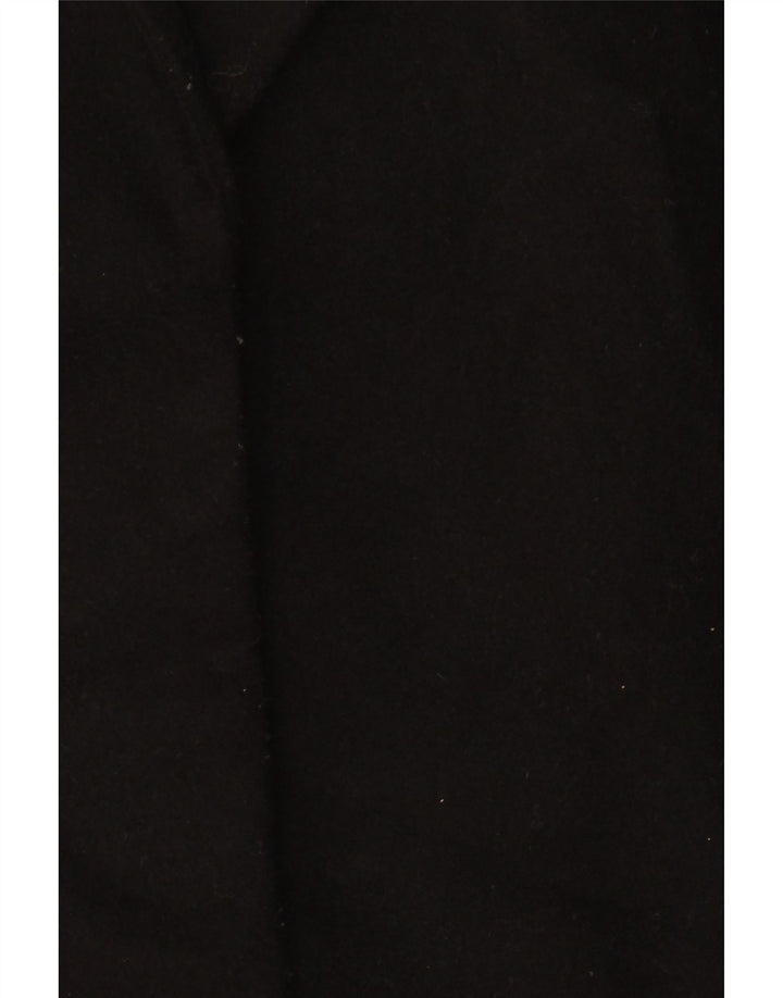 Topshop Veste blazer surdimensionnée pour femme UK 10 Petit Noir Polyester