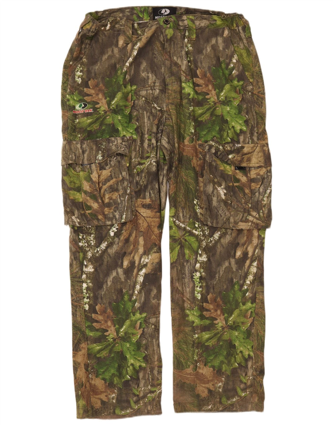 MOSSY OAK Pantalon Cargo Droit Homme W38 L31 Kaki Camouflage Coton