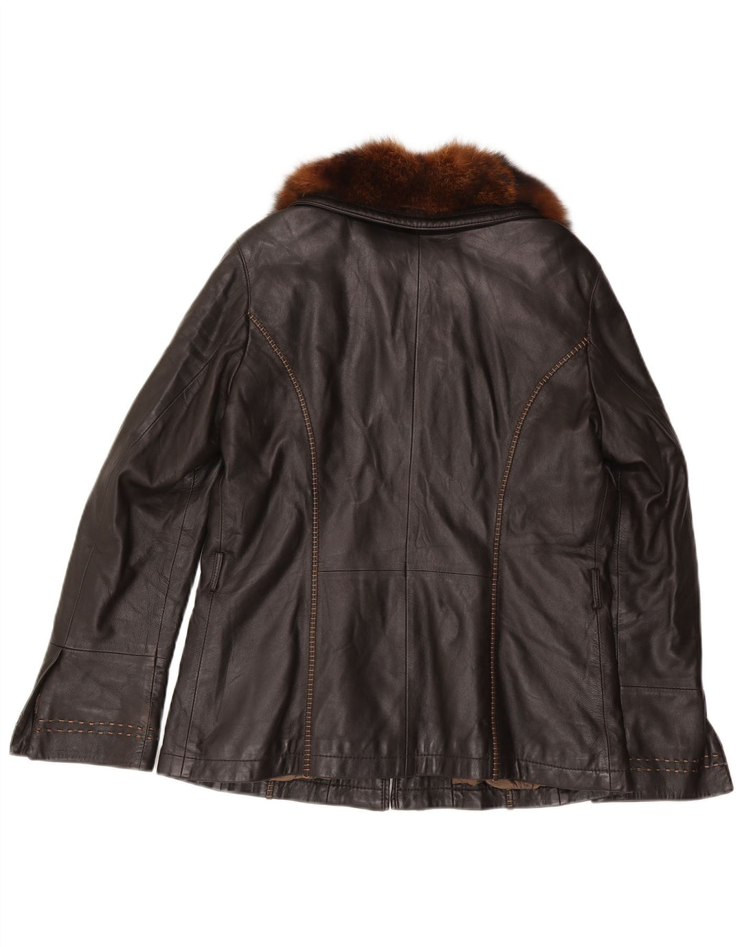 Mabrun Veste en Cuir Femme IT 48 XL Cuir Noir