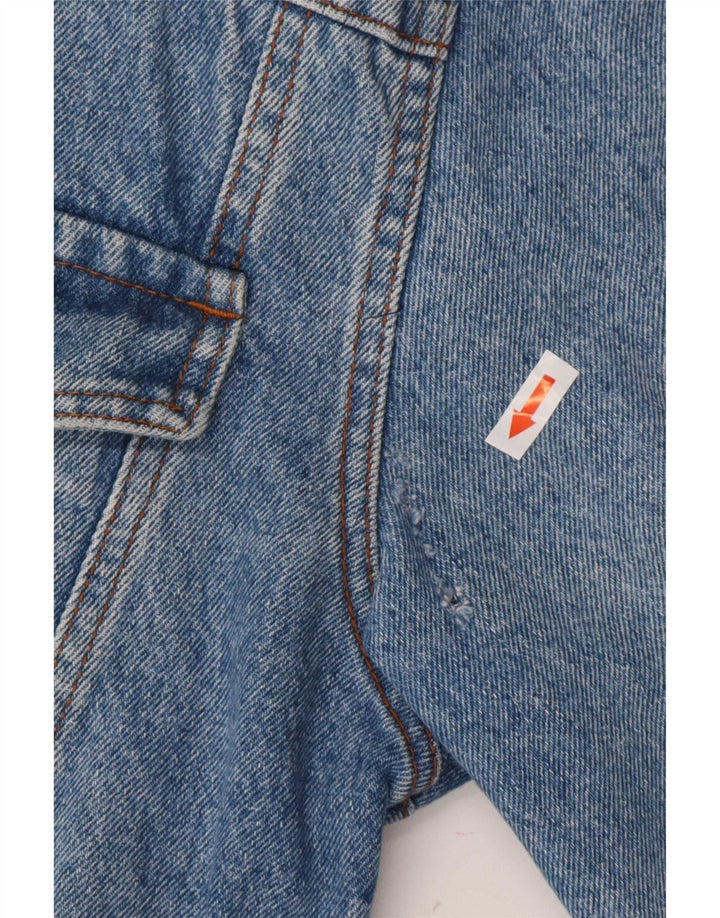 Veste en denim crop femme vintage UK 16 Grand Bleu