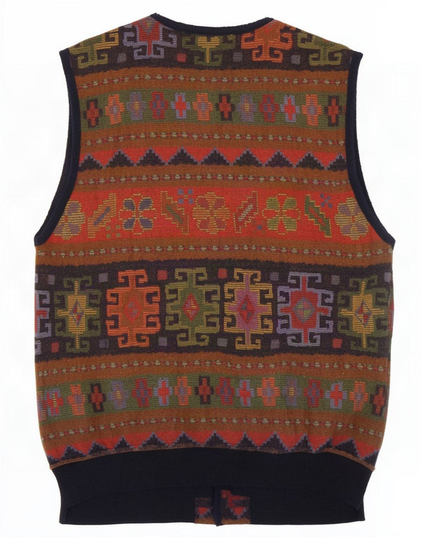 Johnny Lambs Pull Cardigan Homme IT 52 Large Multicolore Géométrique