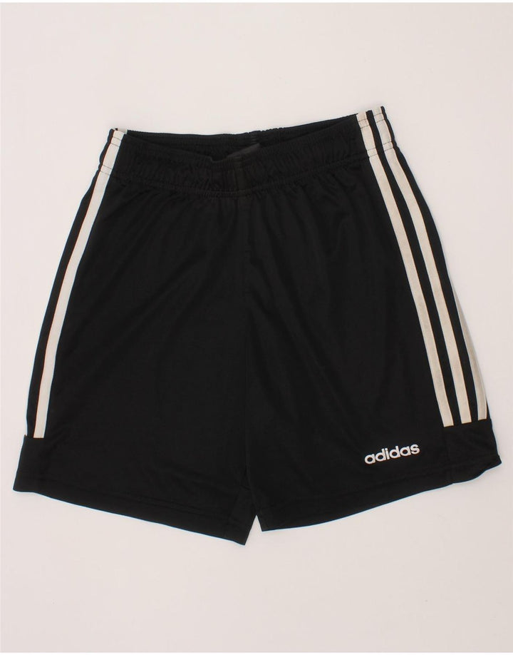 ADIDAS Boys Climalite Sport Shorts 11-12 Years  Black Polyester