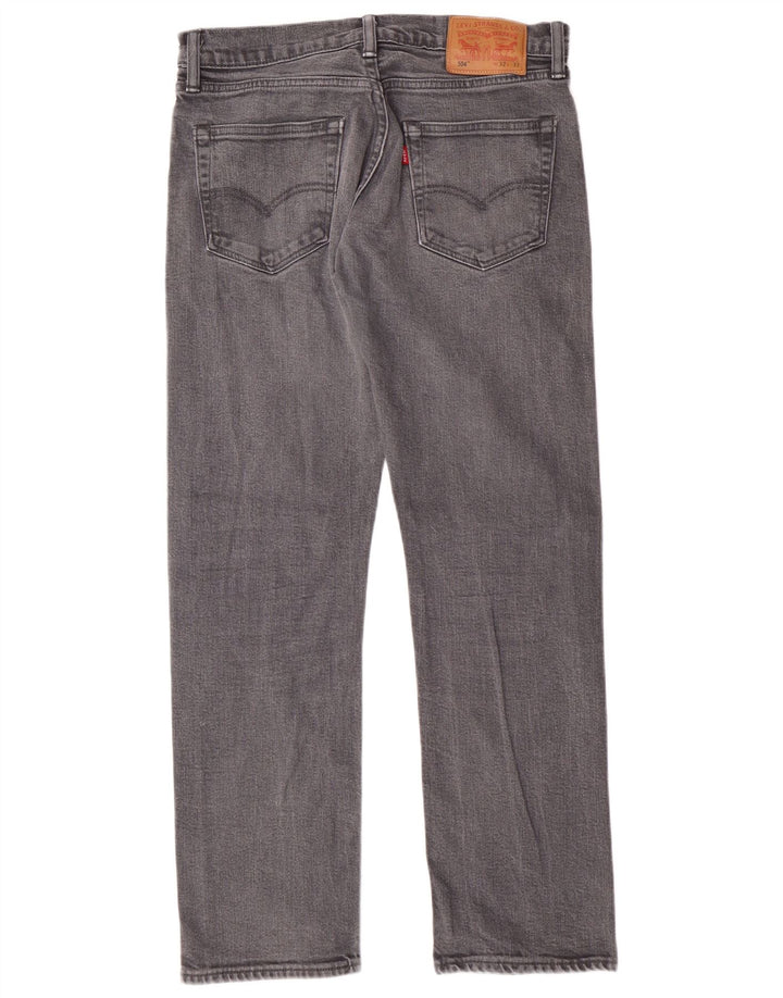 LEVI'S Jean Droit 504 Homme W32 L29 Gris Coton