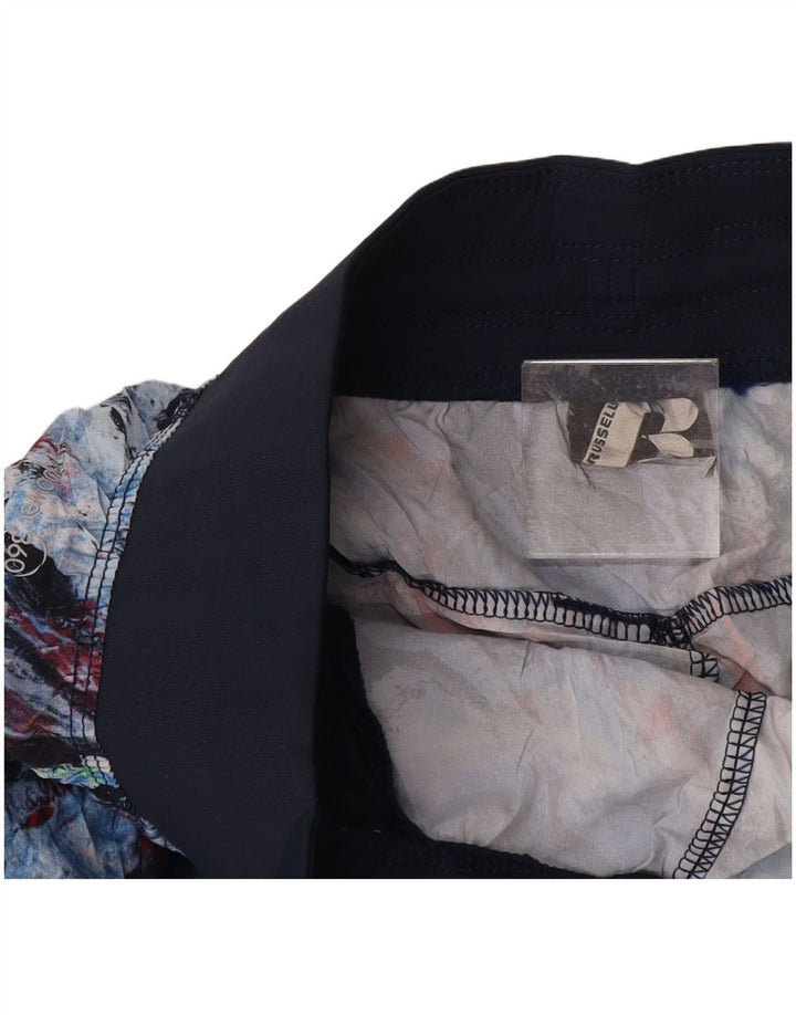 Russell Athletic Short de sport homme bleu marine moyen Tie Dye