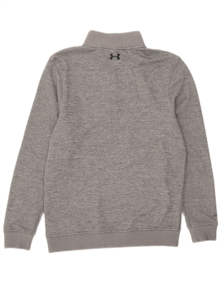 Under Armour Sweat-shirt à col zippé pour homme Petit gris Polyester