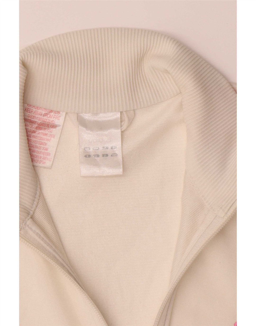 Veste de survêtement Adidas Fille 13-14 ans Blanc Polyester