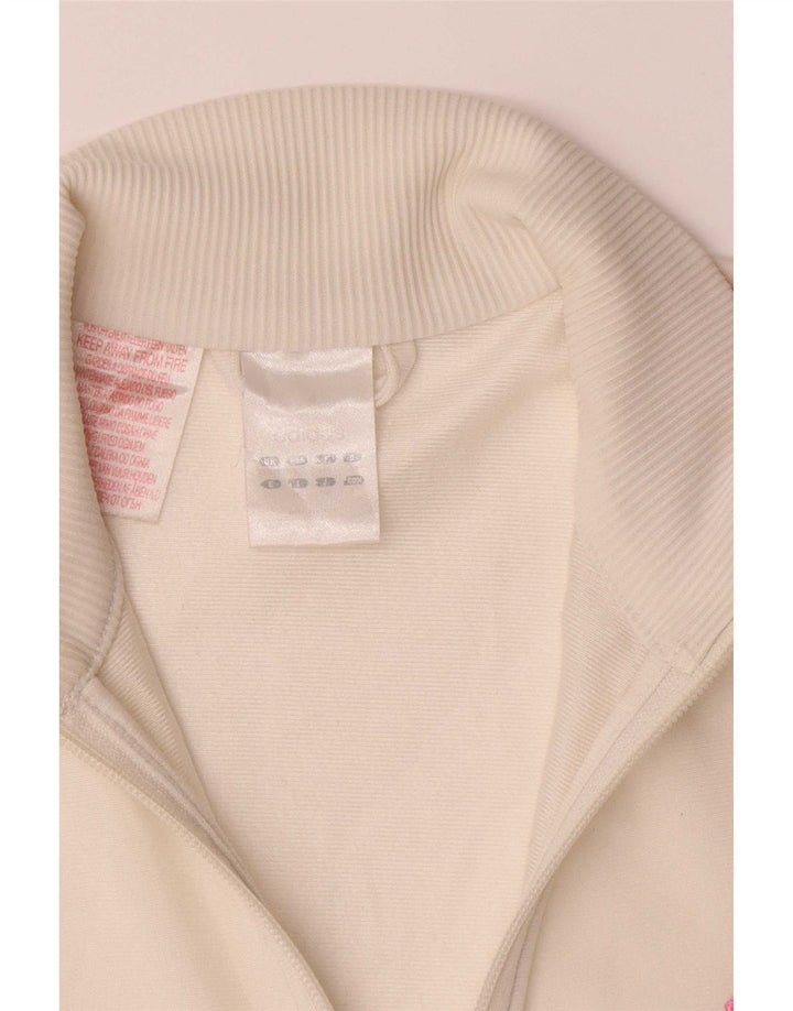 Veste de survêtement Adidas Fille 13-14 ans Blanc Polyester