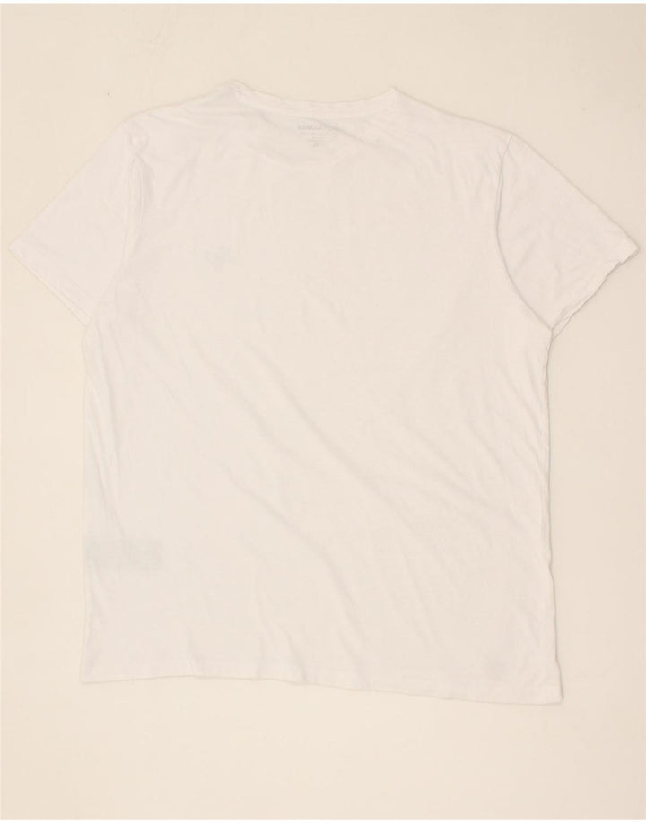 JACK & JONES Mens T-Shirt Top XL White Cotton Vintage Jack & Jones and Second-Hand Jack & Jones from Messina Hembry 
