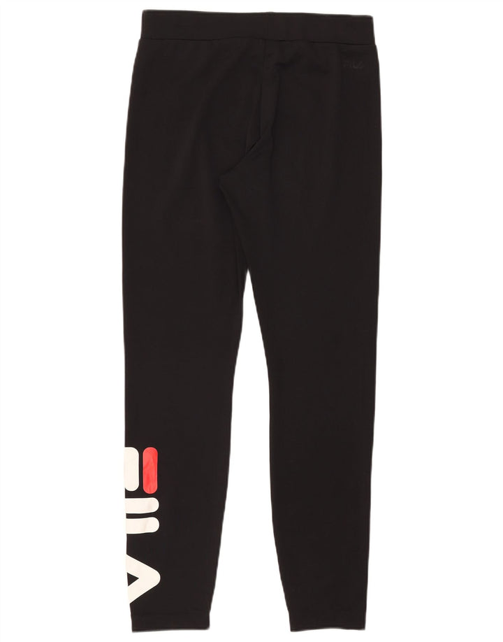 FILA Leggings graphiques pour femme UK 42 Polyester noir moyen