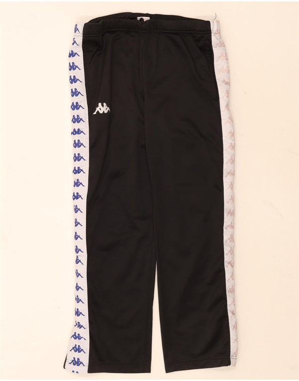Kappa Pantalon de survêtement graphique pour femme UK 12 Medium Black Colourblock
