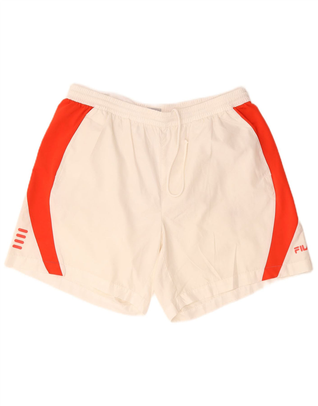 Fila Short de sport homme grand blanc polyester color block