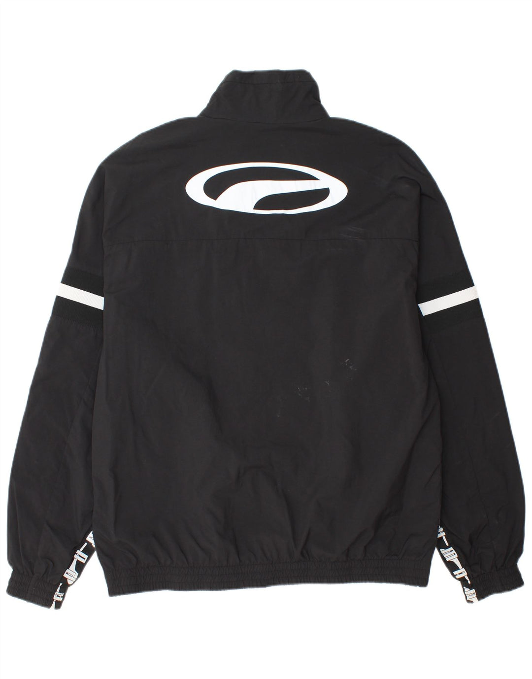 PUMA Veste de Pluie Graphique Homme UK 40 Large Noir Polyamide