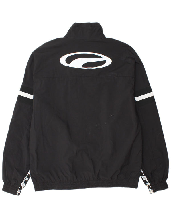 PUMA Veste de Pluie Graphique Homme UK 40 Large Noir Polyamide