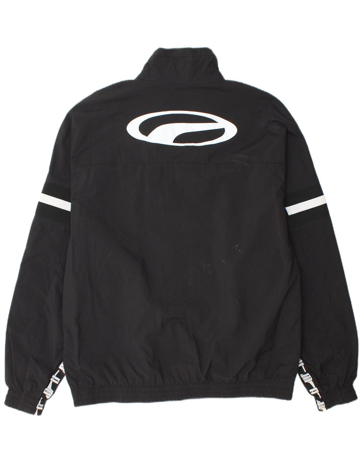 PUMA Veste de Pluie Graphique Homme UK 40 Large Noir Polyamide