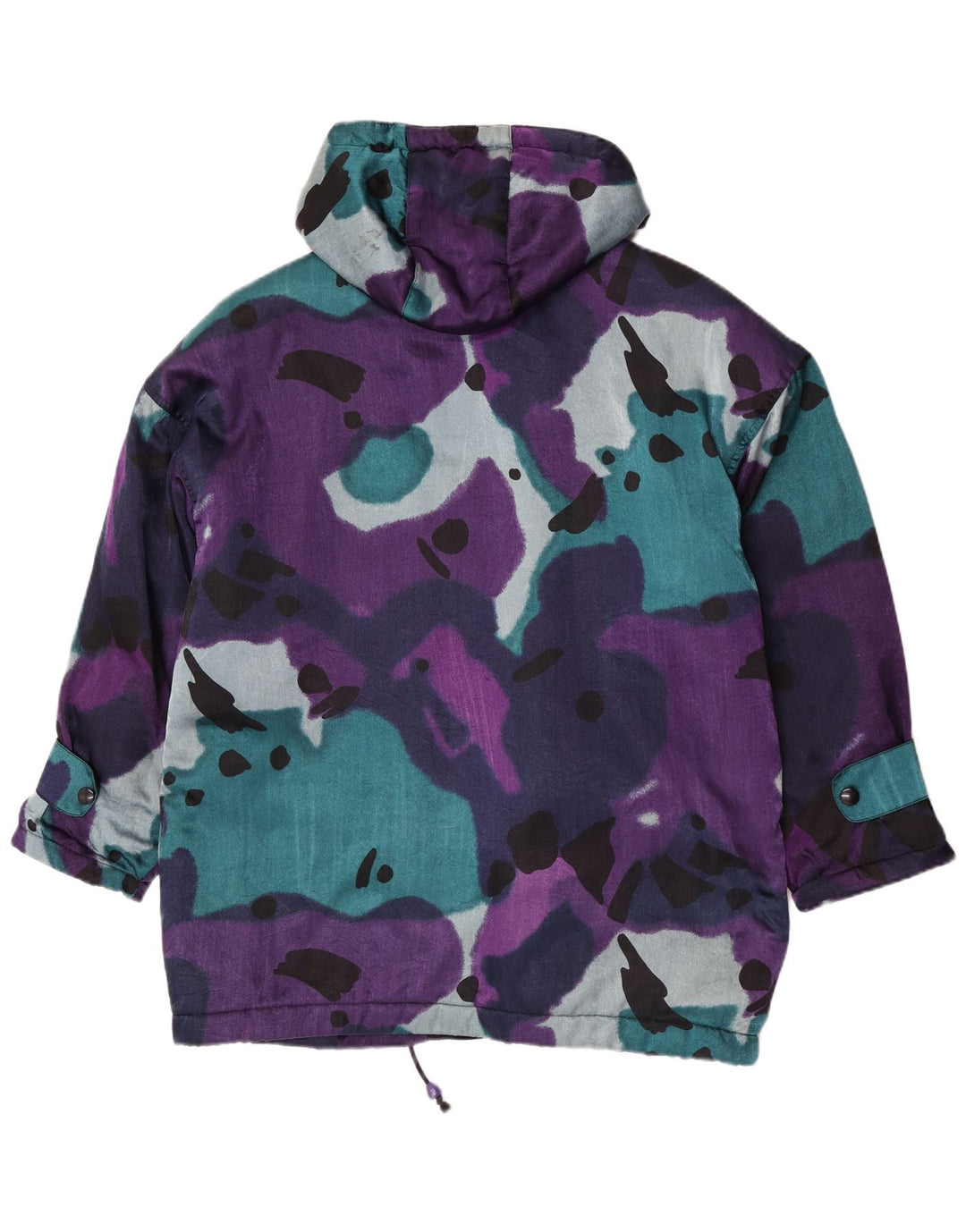 Gil Bret Veste matelassée surdimensionnée à capuche pour femme UK 20 2XL Violet Camouflage