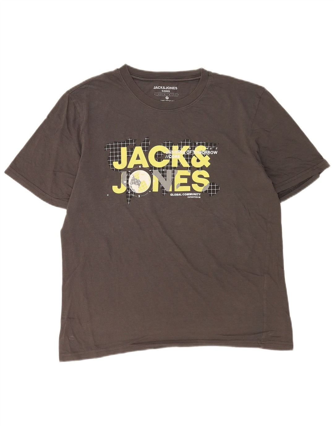 Jack & Jones T-Shirt Graphique Homme Gris Moyen