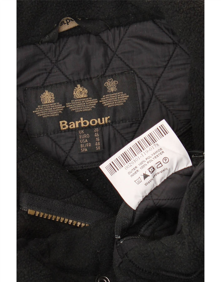 BARBOUR Veste matelassée pour femme UK 20 2XL Noir Polyamide