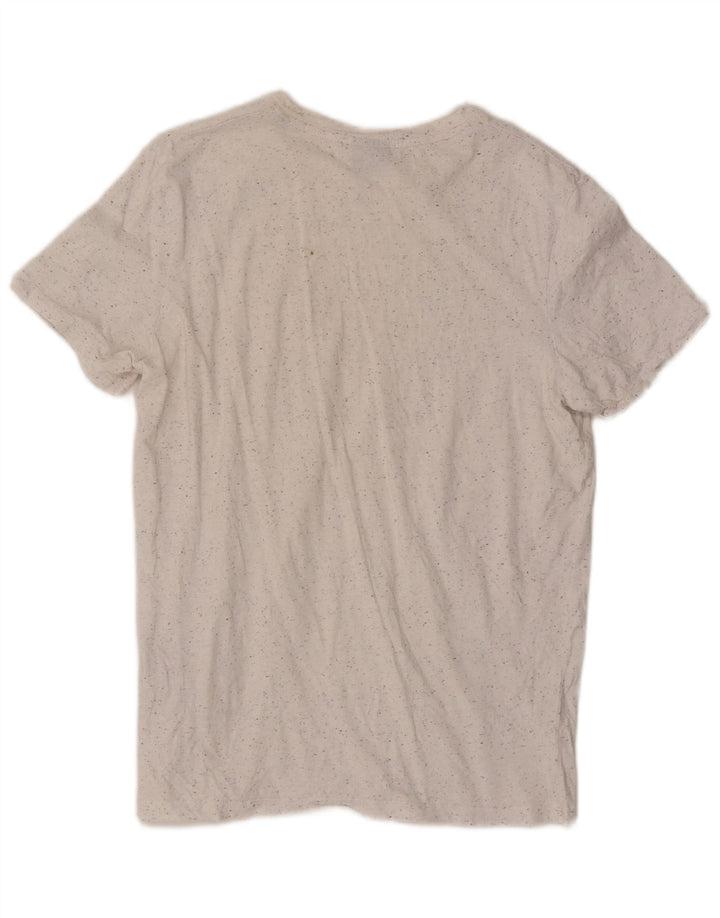 Jack & Jones T-Shirt Homme Blanc Moucheté Coton