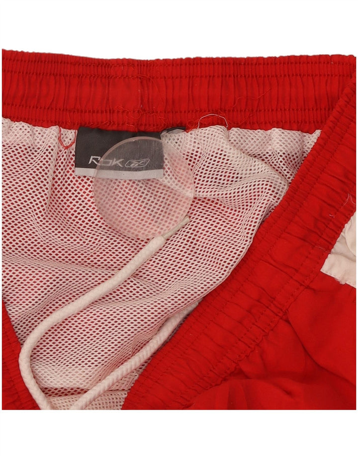 Reebok Short de Bain Graphic Homme XL Rouge Colourblock