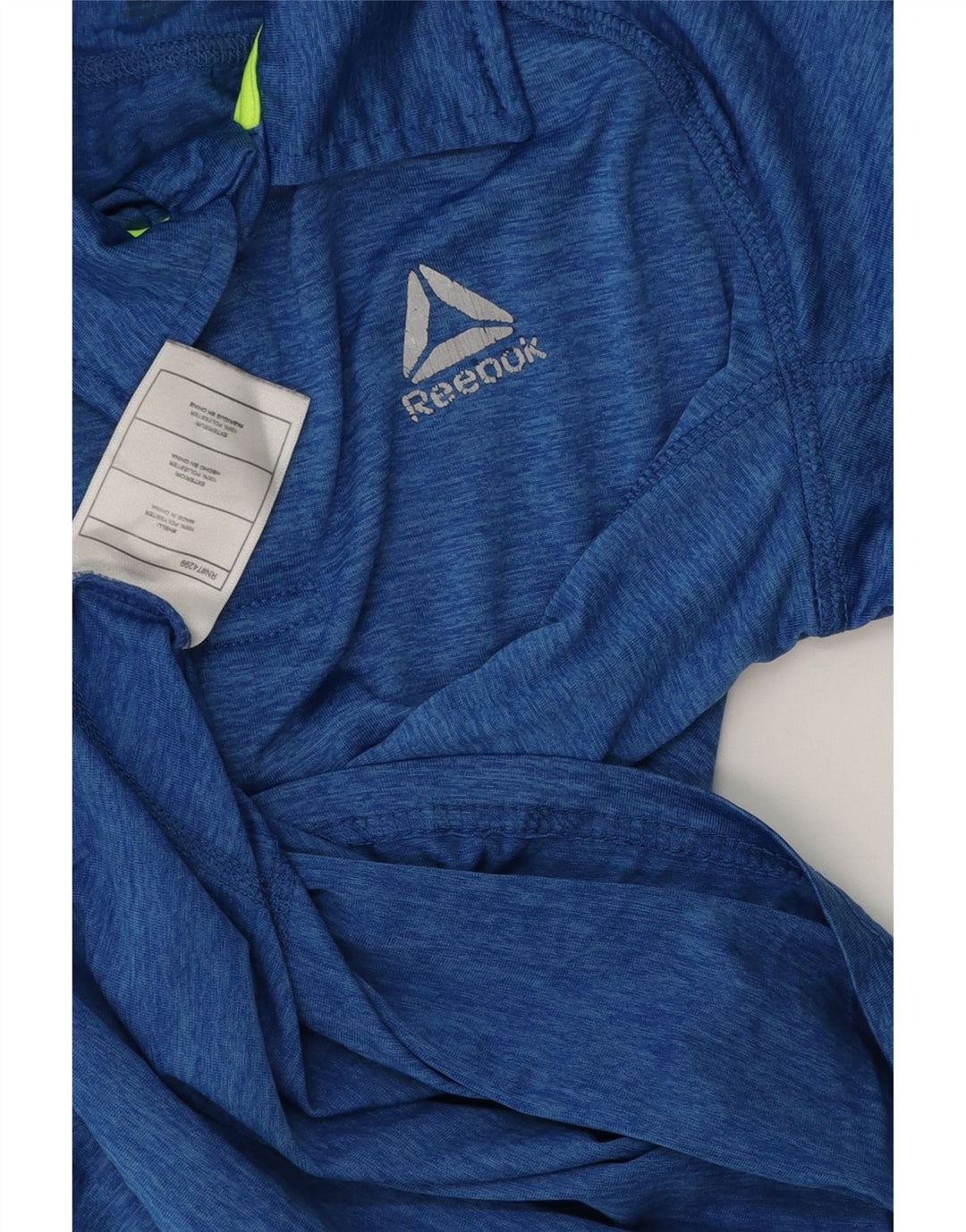 REEBOK Polo Garçon 11-12 ans Bleu Moucheté Polyester