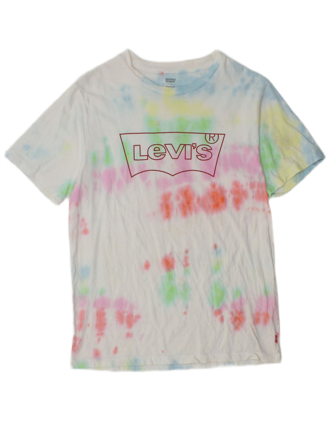 Levi's T-Shirt Standard Graphic Homme Petit Multicolore Tie Dye Cotton