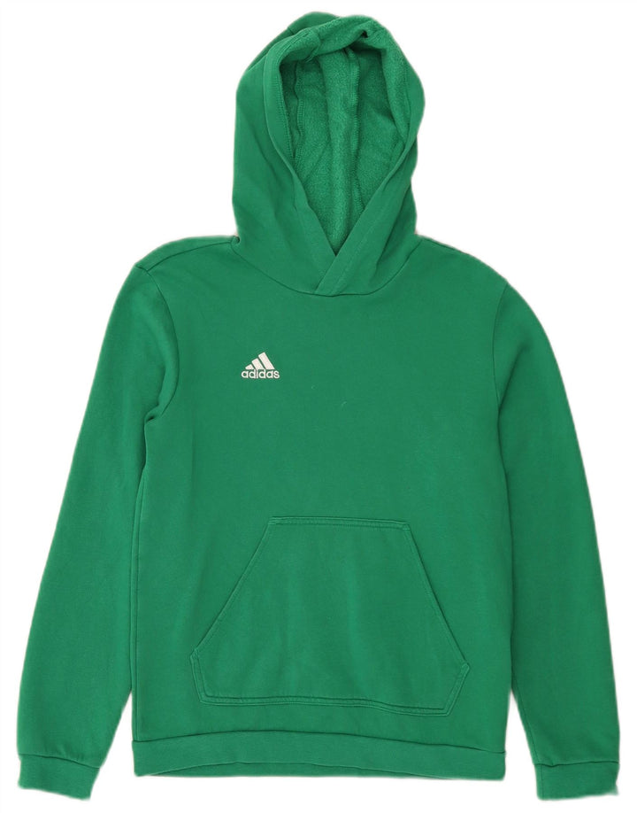 ADIDAS Sweat à capuche pour garçon 11-12 ans Vert Coton
