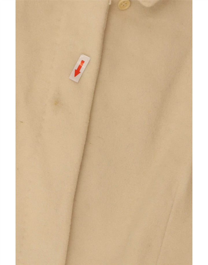 Whistler Trench-coat coupe régulière pour femme UK 14 en laine blanc cassé moyen