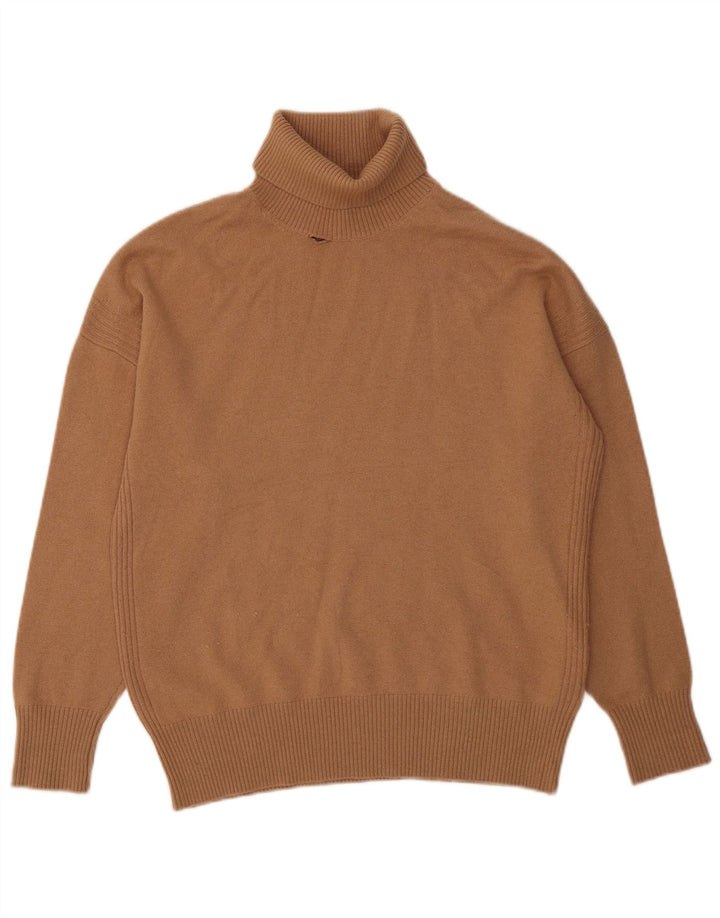 Reiss Pull col roulé pour femme UK 14 Laine marron moyen