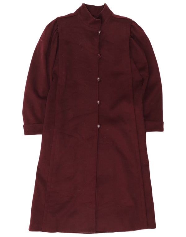 Ungaro Manteau Femme UK 12 Medium Bordeaux