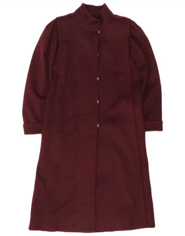 Ungaro Manteau Femme UK 12 Medium Bordeaux