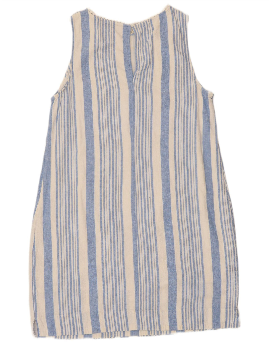 Marks & Spencer Robe basique sans manches pour femme UK 16 Large Bleu Rayé