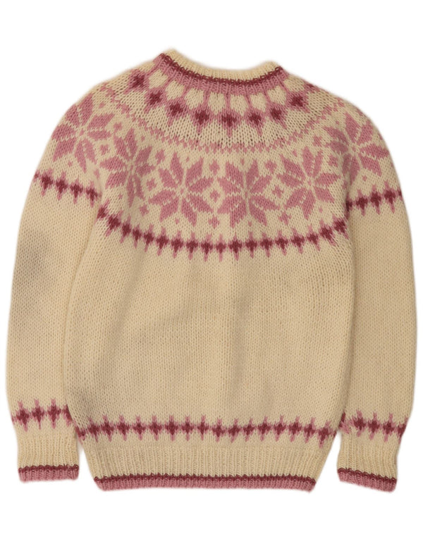 Eddie Bauer Pull à col roulé pour femme UK 10 Petit Blanc cassé