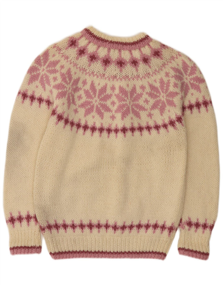 Eddie Bauer Pull à col roulé pour femme UK 10 Petit Blanc cassé