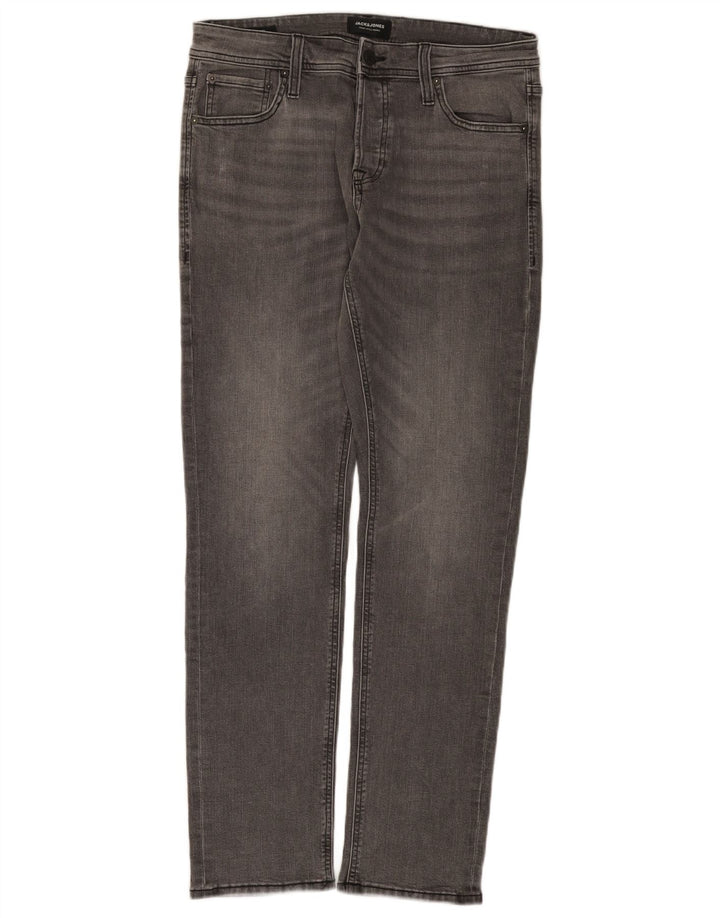Jack & Jones Jean Slim Homme W32 L32 Gris Coton
