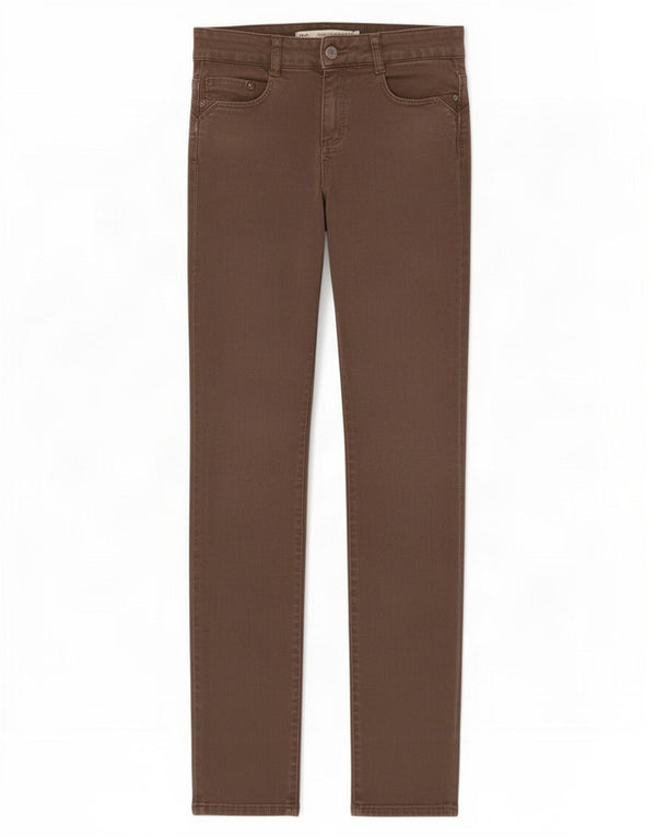 Zara Femme Trafaluc Skinny Jeans EU 36 XS W26 L31 Marron Coton