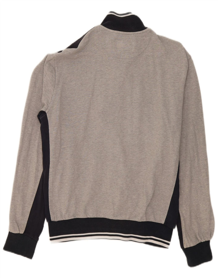 Champion Veste de Survêtement Graphique Homme Gris Moyen Colourblock Cotton