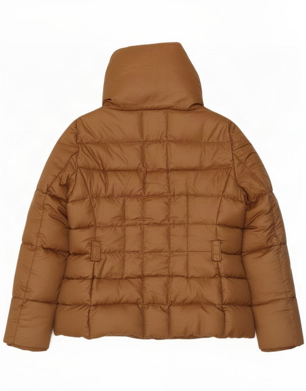 Zara Veste matelassée pour femme UK 18 XL Nylon marron