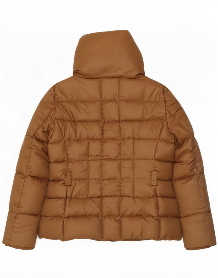 Zara Veste matelassée pour femme UK 18 XL Nylon marron