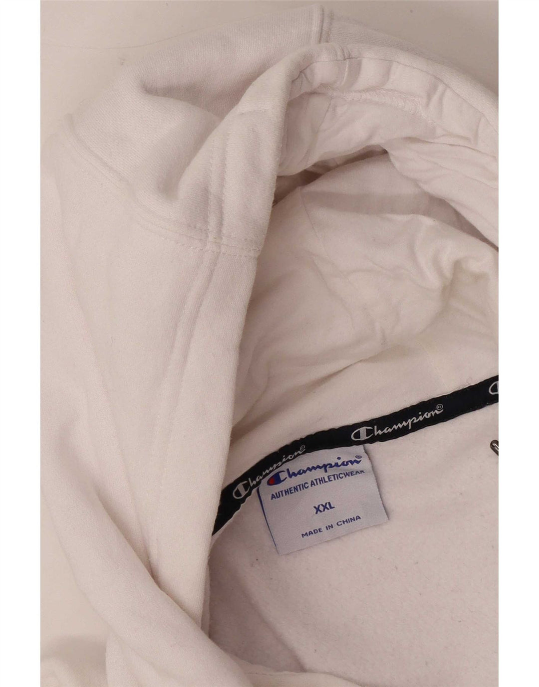 Champion Pull à capuche pour homme 2XL en coton blanc