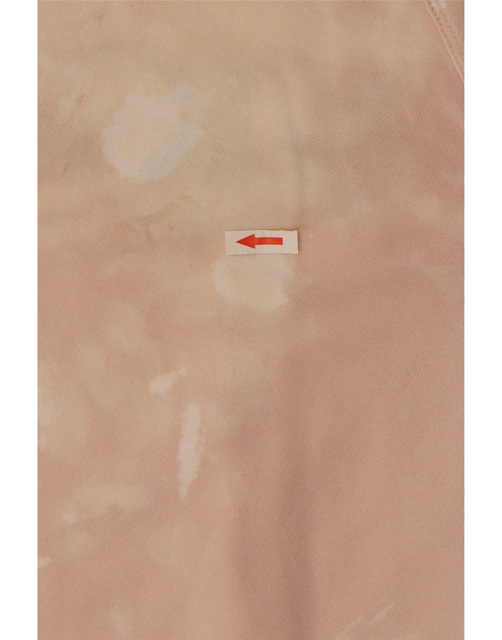 Dkny Sweat-shirt graphique pour femme UK 14 en coton tie-dye rose moyen