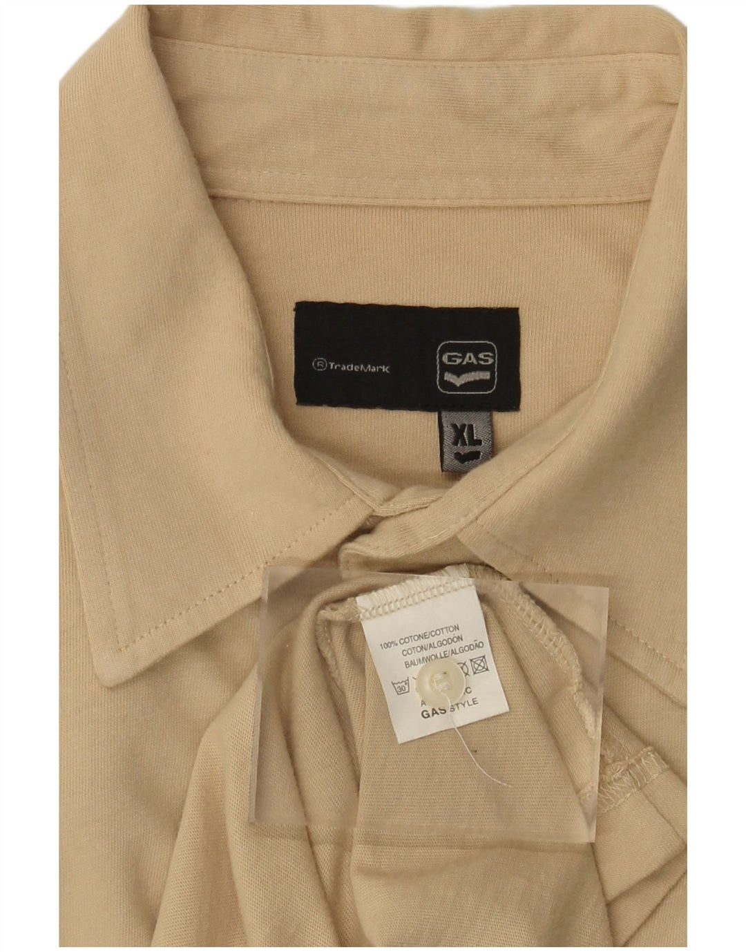 Chemise Homme Gas XL Coton Beige